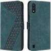 OKZone Cover per Samsung Galaxy A10/M10, Custodia in Pelle Samsung A10/M10, Antiurto Cover a Libro Galaxy A10/M10 Magnetica Portafoglio Folio PU Pelle Flip Caso con Wallet Case Cover (Verde)