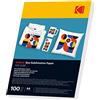 KODAK Dye Sublimation Paper 100 g, formato A4, 100 fogli