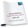 easydruck24de Magstick I Foglio ferroso adesivo per calamite, rivestimento bianco I DIN A2 594 x 420 mm, spessore 0,6 mm I Base flessibile magnetica fai da te per casa e ufficio I mag009