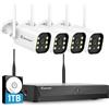 Jennov 5MP Kit Videosorveglianza WiFi, 10CH 5MP WiFi NVR mit 1TB HDD