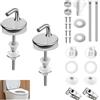DAOOZHU 2 Kit Cerniere Tavoletta wc, Cerniera Tavoletta wc in Acciaio inox, Cerniere di Ricambio per Copertura Water