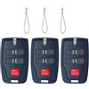 PNGOS Set di 3 telecomandi 4 canali 433.92 MHz - Compatibile con sistemi di porte da garage di BFT MITTO B RCB04 R1 / RCB02 / Cool C4 - Sostituzione ideale