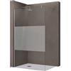 doporro Parete Doccia Walk-In 50x200 cm Senza Porta con Barra Telescopica
