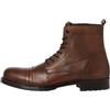 JACK & JONES Jfwshaun-Stivale in Pelle, Stivaletti Stringati Uomo, Cognac, 46 EU