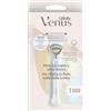 Gillette Venus - Rasoio per capelli da donna per inglese e zona intima, 1 manico + 1 ricambio, aiuta a proteggere la pelle dall'irritazione dopo la depilazione