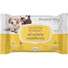 Beauty Case Pet Salviette Detergenti Repellenti Cani e Gatti XL 20x30cm - 40x Salviette Umidificate Cane - Antipulci, Antiparassiti - con Citronella & Geranio