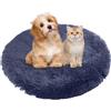 BESTORI Cuccia Cane Interno Rotondo Letto Gatto Cuscini Lavabile in Lavatrice Lettino Morbido Pelosa per Grande Medio Piccolo Cani Gatti, Blu reale, 40 x 40 cm