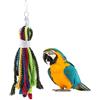 HEEPDD Giocattolo Pappagallo Colorato Corda Giocattolo Naturale Cotone Preening Corde Governare Masticare Giocattoli Gabbia Accessori per Amazzoni Cacatua Grigio Africano