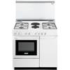De'Longhi Cucina a gas con forno elettrico, N° 4 Fuochi + 2 Piastre, 86x50 cm, colore Bianco SEW 8542 N ED
