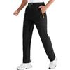 BondiTrekk Pantaloni da trekking da uomo, multifunzionali, ad asciugatura rapida, leggeri e impermeabili, per trekking, pesca, alpinismo, Nero , L