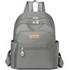 KESUDE Zaino alla moda per donne e ragazze, zaino da donna in nylon leggero per la scuola, borsa a spalla quotidiana per donne, da donna e ragazza, per viaggio, lavoro, shopping, Grigio, S