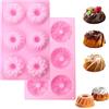 GIFANEO Set di 2 Stampi per Torta in Silic one,Stampo in Silicone,Silicone platinico, Ciambelline, per Torte, Biscotti, Bagel,Riutilizzabili al Sili cone per