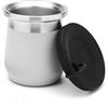 BALIBETOV Yerba Mate Zucca - Tazza Yerba Mate in acciaio inox con isolamento a doppia parete, base antiscivolo, coperchio in silicone a prova di fuoriuscite - Mate Argentino - Mate Tazze (Grigio)