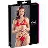 Cottelli Collection Cottelli Lingerie - Completo in Pizzo con Perizoma Aperto - Rosso