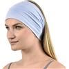 Jasmine Silk - Fascia per capelli unisex in bambù, Blu, Etichettalia unica