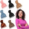 XFSRG 7 Pezzi Fermaglio Capelli Donna Sollevamento Delle Radici più Volume Senza Pieghe Antiscivolo Molletta per Ragazze Donne capelli ricci(Multicolore A)