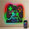 ineonlife Game Room Neon Led, Specchio Led Gaming Colore App Dimmer Intelligente Rgb Neon,Gioco Scritta Néon per Decorazione Della Camera Dei Ragazzi, Regali Del Giocatore per Adolescenti,Bambini