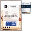 CABBEL Cornice 40x60 cm, Grigio (Calcestruzzo), robusta cornice in legno MDF, vetro Plexi infrangibile, da appendere, ideale