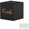 HBYMYDA Scatola per Biglietti di Nozze Scatola Regalo con Fessura con 10 Biglietti di Auguri Scatola Porta Buste Matrimonio per Matrimoni Compleanni Lauree (Nero)