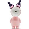 Dudùu Puppy Kitty - Lampada LED Tascabile a Forma di Gatto, Luce Notturna e da Lettura, Senza Fili, Regalo e Bomboniera, Decorazione Cameretta, Scrivania e Feste a Tema (Rosa Bell)