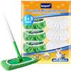 KEEPOW 6 Panni Catturapolvere Riutilizzabili per Swiffer Sweeper Mop - Cuffietta in Microfibra per Swiffer Panni Catturapolvere - Confezione da 3 Verde+ 3 Bianco