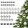 COM-FOUR® 42x palle di Natale, palle di Natale in plastica per Natale, addobbi per l'albero di Natale con ciondoli
