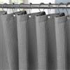 VANZAVANZU Tenda da Doccia Impermeabile con Ganci in Metallo Tenda da Bagno in Tessuto Waffle Poliestere Antimuffa per Vasca da Bagno Stanza Bagnata Box Doccia - 152 x 214cm (Grigio)