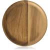 Zimoer Vassoio Rettangolare Legno, Vassoio Decorativo Rettangolare Legno, Vassoio Legno Rettangolare Piccolo, Vassoio in Legno di Acacia, per Posizionare Torte, Tazze, Caffè, Dessert (Rotondo)