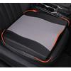 Lofty Aim Cuscino per sedile auto, comodo cuscino in memory foam per guida, sollievo da sciatica e lombare, cuscino per sedile del conducente per veicoli, sedia da ufficio, sedia a rotelle, nero e grigio