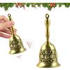 yisight Campanelle, yisight Campanello a Mano, Campanella Natalizia, Campanello da Tavolo, Cena di Ricevimento Servizio Alberghiero Preghiera di Meditazione e Decorazione Domestica (bronzo)