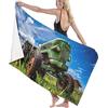 Generic Telo Mare Microfibra Stampa 3D Trattore Pastorale, Telo Da Bagno Asciugamano Ultra Leggero E Ad Asciugatura Rapida Coperta Da Spiaggia Coperta Da Picnic 150 X 200 Cm