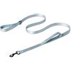 Amazon Basics - Guinzaglio Riflettente su Entrambi i Lati per Cani con Doppia Impugnatura Imbottita e Anello a D, 120cm, Nero/Blu