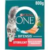 Purina One Bifensis Sterilcat Crocchette Gatti Sterilizzati Salmone e Frumento 800g