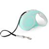 Amazon Basics Retractable Dog Leash, Double-Sided Reflective, 5m, Size S, Blue