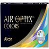 Air Optix Colors Lenti a Contatto Mensili, Colore Green, 2 Lenti, BC 8.6 mm, DIA 14.2 mm, 0,00 Diottrie - Senza Gradazione