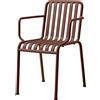 Hay - Poltrona impilabile Palissade - Rosso - Acciaio - Designer Ronan & Erwan Bouroullec