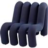 Moustache - Divano modulabile Extra Bold Sofa - Blu - Schiuma ad alta resilienza - Designer Big Game