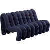 Moustache - Divano 2 posti Extra Bold Sofa - Blu - Schiuma ad alta resilienza - Designer Big Game