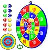 Lbsel 25.5" grande bersaglio per freccette per bambini con 12 palline adesive per interni ed esterni, divertente gioco per feste, idee regalo per ragazzi e ragazze 3 4 5 6 7 8 9 10 11 12 anni(65cm)