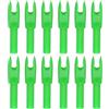 PATIKIL Cocche per Frecce da Tiro con L'Arco da 4,2 mm, Confezione da 12 Inserti in Plastica per Frecce di Ricambio per Frecce da Caccia, Tiro con Arco Ricurvo Compound, Verde