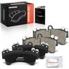 Frankberg Set di pastiglie dei freni incl. 4x Pastiglie dei Freni Anteriore Compatibile con T.o.u.a.r.e.g 7L6 7L7 7LA Q7 4LB C.a.y.e.n.n.e 9PA Q7 Van 4LB Replace# 7L6698151A,7L6698151D