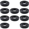 VGOL 10pcs TC 12x22x5mm Simmerring Guarnizione Albero Guarnizione NBR Doppio Labbro Olio con Molla Nitrile Butadiene Guarnizioni Olio Nero