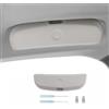 LUWU Porta Occhiali da Sole Auto Compatibile con Ford Puma MK2 ST Line X 2020-2024 2025, Puma MK2 ST Line X Interno Scatola Accessori (Grigio)