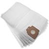 vhbw 5x sacchetti compatibile con Kärcher CV 3.000, CV 30/1, CV 30/1 Professional, CV 38/1 aspirapolvere - in microfibra, 40,45cm x 25.6cm, bianco
