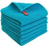 LVYXON Asciugamani assorbenti in microfibra a nido d'ape, confezione da 6 panni efficaci per la pulizia delle superfici striate (blu)