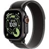 Apple Watch Ultra 3 GPS + Cellular, Cassa 49 mm in titanio nero con Trail Loop nero/cenere - S/M