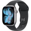Apple Watch Series 11 GPS, Cassa 42 mm in alluminio grigio siderale con Cinturino Sport nero - M/L