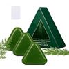 Generico Nature Triangle Shampoo Bar | 3x120g Usman Grass Green Shampoo | Controllo 'olio Glutino Acqua Riso Shampooes Solido | Sapone Rottura Anti-Capelli Per Calmare E Rafforzare I Capelli