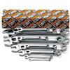 BETA Serie Chiavi Combinate a Forchetta e Poligonale Piegate Acciaio Cromato - din 3113 Uni-ISO 7738 - 42-s26