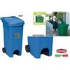 Stefanplast Urban EcoSystem Bidone Carrellato 80Lt Blu con Ruote e Pedale